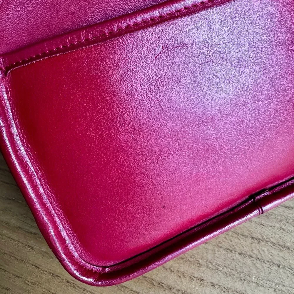 Coach Red Leather Crossbody Bag - Picture 3 of 16